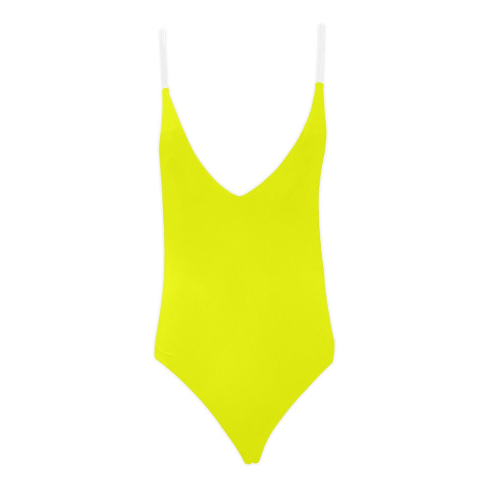 Corsega Lacing Backless One-Piece Swimsuit