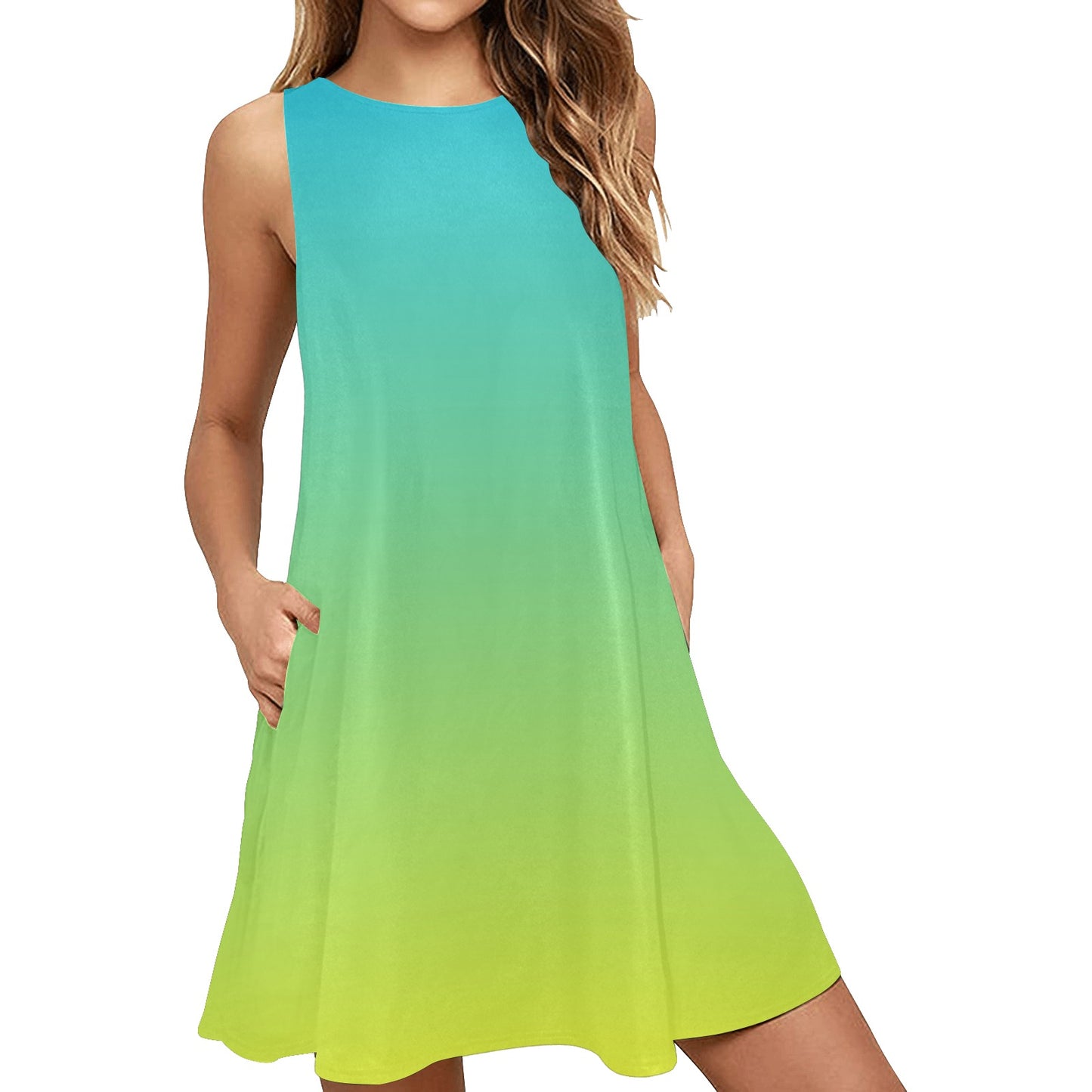 INFINITY Sleeveless Pocket Dress