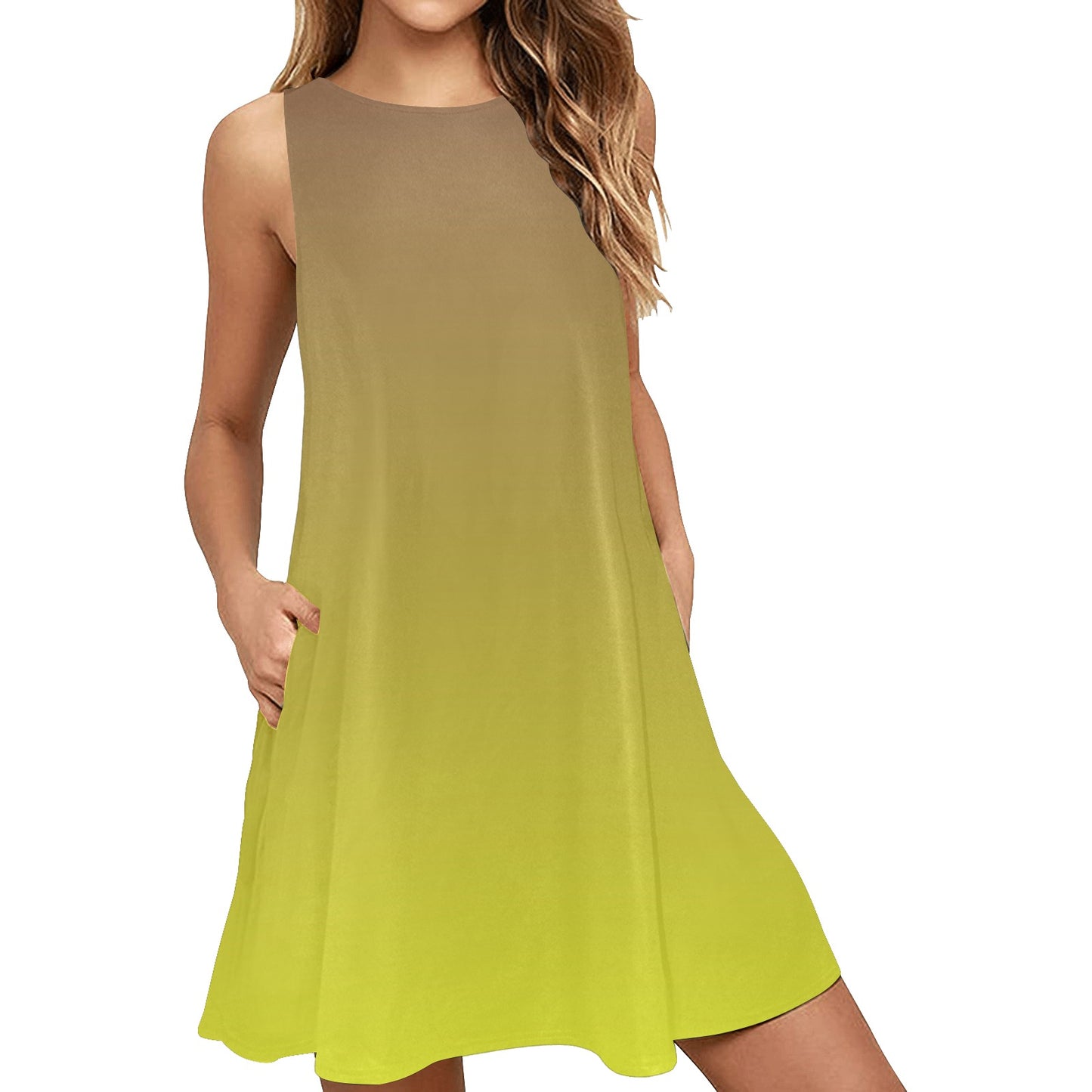 INFINITY Sleeveless Pocket Dress