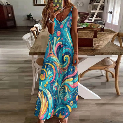 Sling Ankle Long Dress