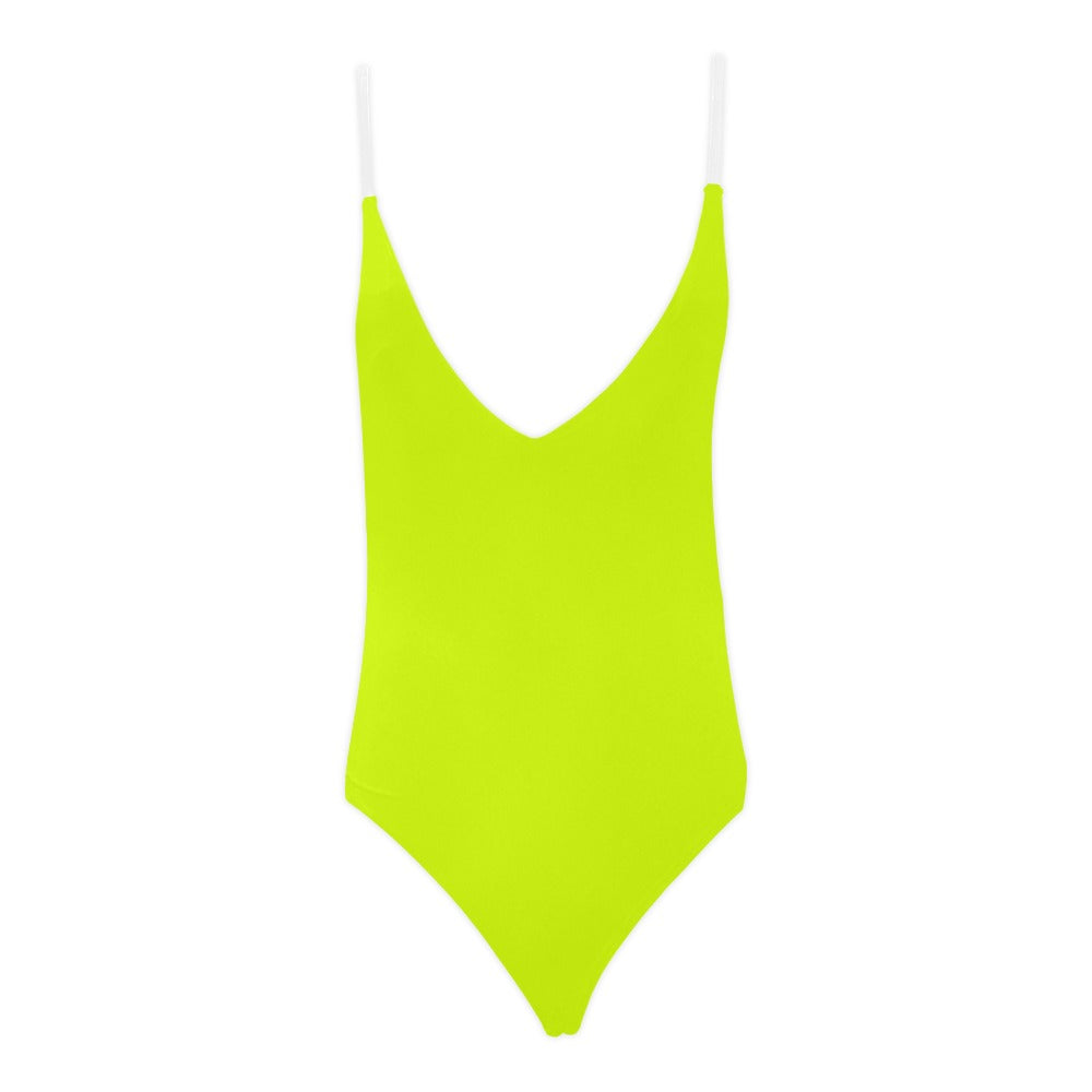 Corsega Lacing Backless One-Piece Swimsuit